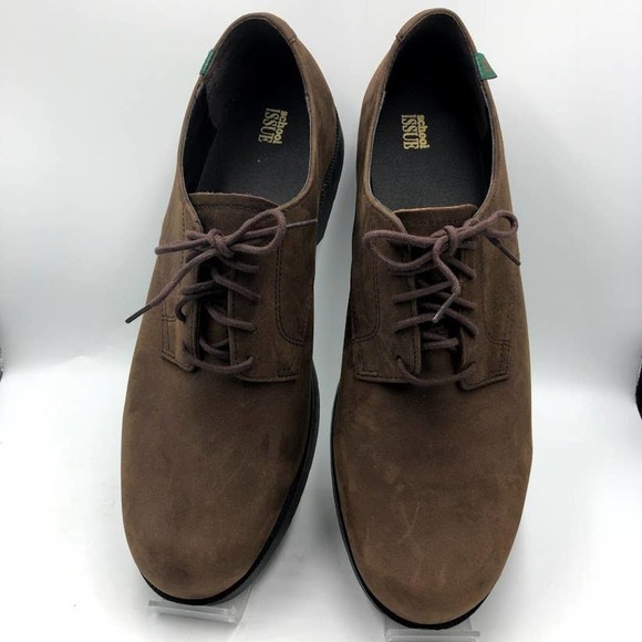 School Issue Men's Brown Leather Oxford Shoes - Picture 13 of 13